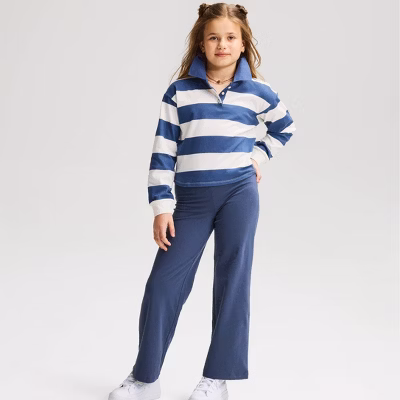 Girls' Wide Leg Leggings - Cat & Jack™ - Deep Blue XS