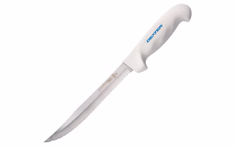 Dexter Outdoors SOFGRIP Tiger Edge Fillet Knife with Edge Guard