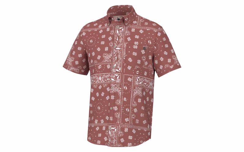 Huk Hukdana Kona Short-Sleeve Button-Down Shirt for Men