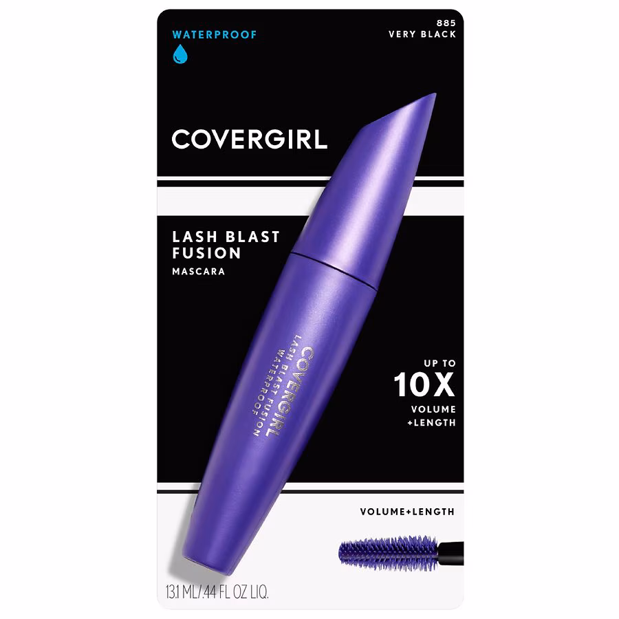 CoverGirl LashBlast Fusion Volume + Length Waterproof Mascara, Very Black 885