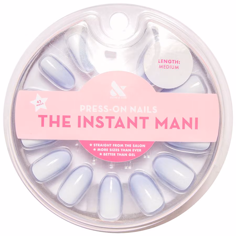 Olive & June The Instant Mani Press-On Nails BP Ombre, Almond Medium, 1.0 set