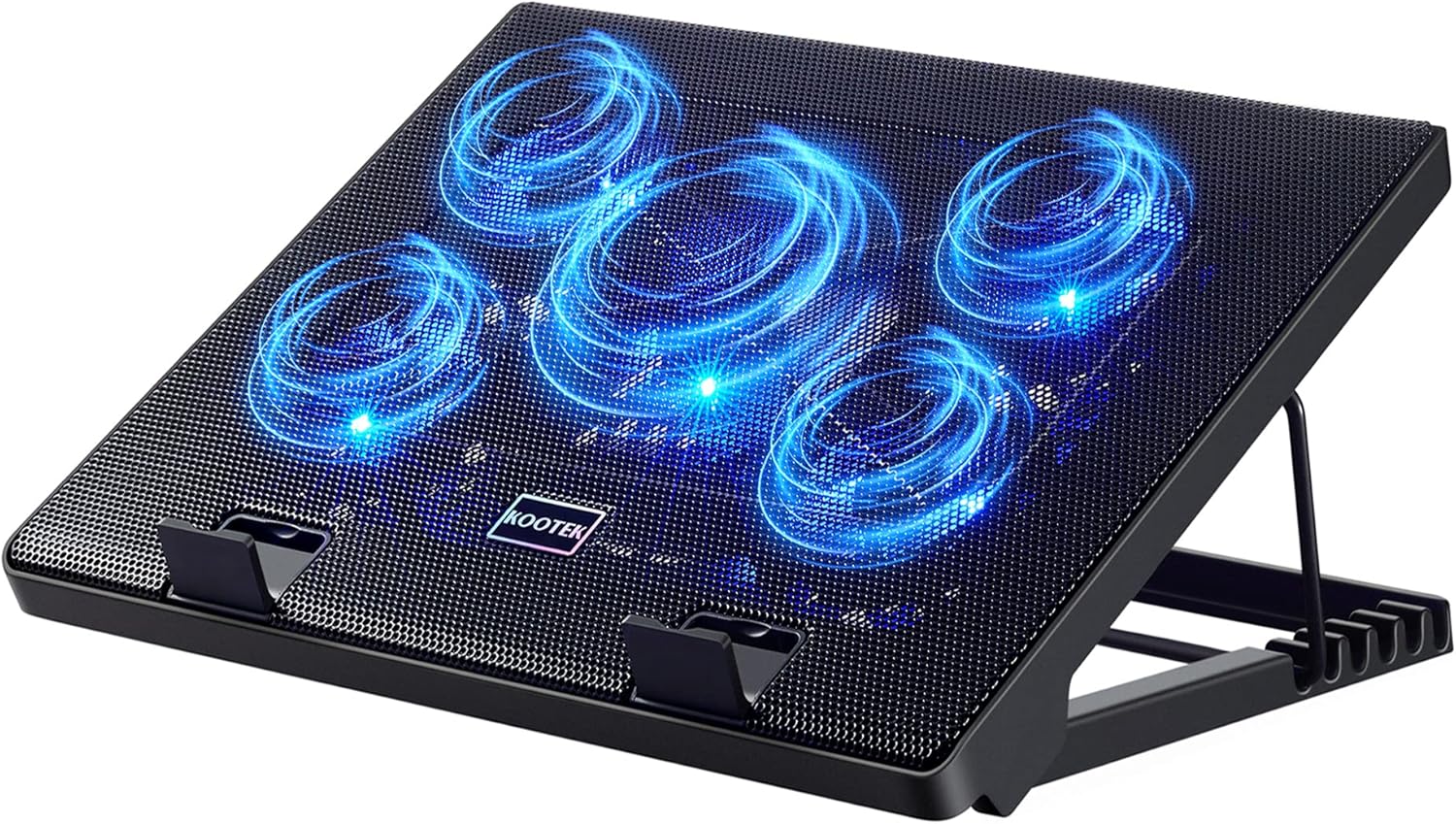 Kootek Laptop Cooling Pad Cooler Stand with 5 Quiet Fans for 12"-17" Laptop