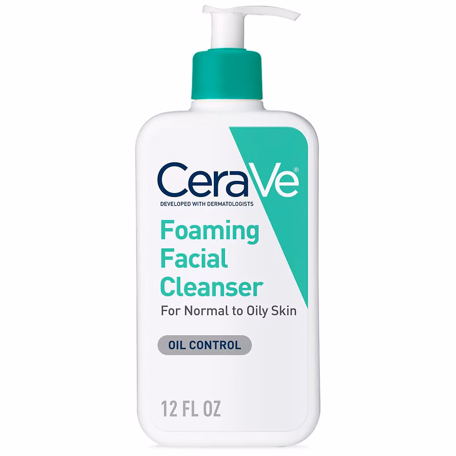 CeraVe Foaming Face Cleanser, Fragrance-Free Face Wash with Hyaluronic Acid