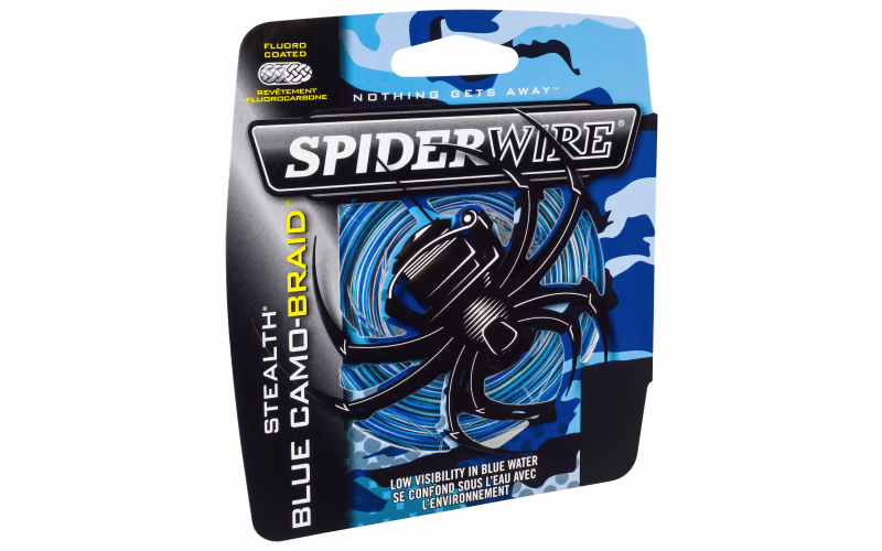 SpiderWire Stealth Blue Camo Braid