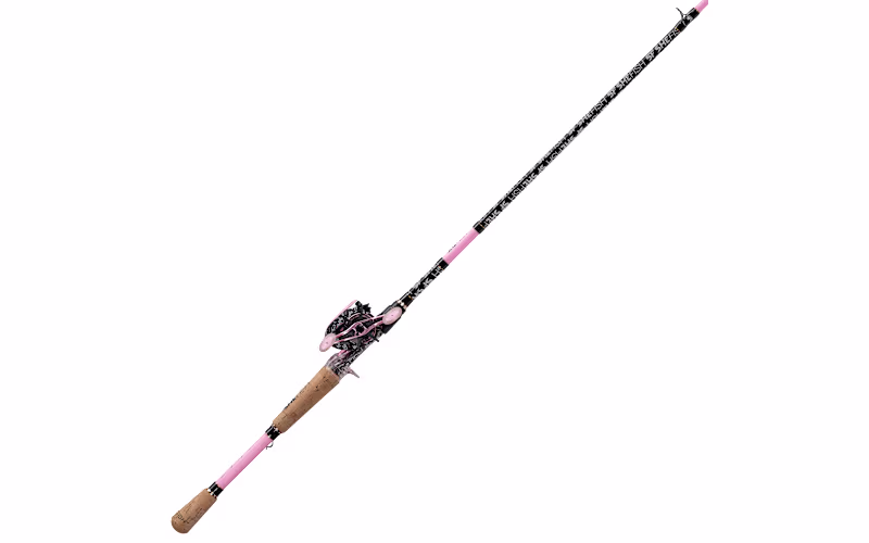 SheFish Fashion Elite Baitcast Combo - Pink - Right Retrieve