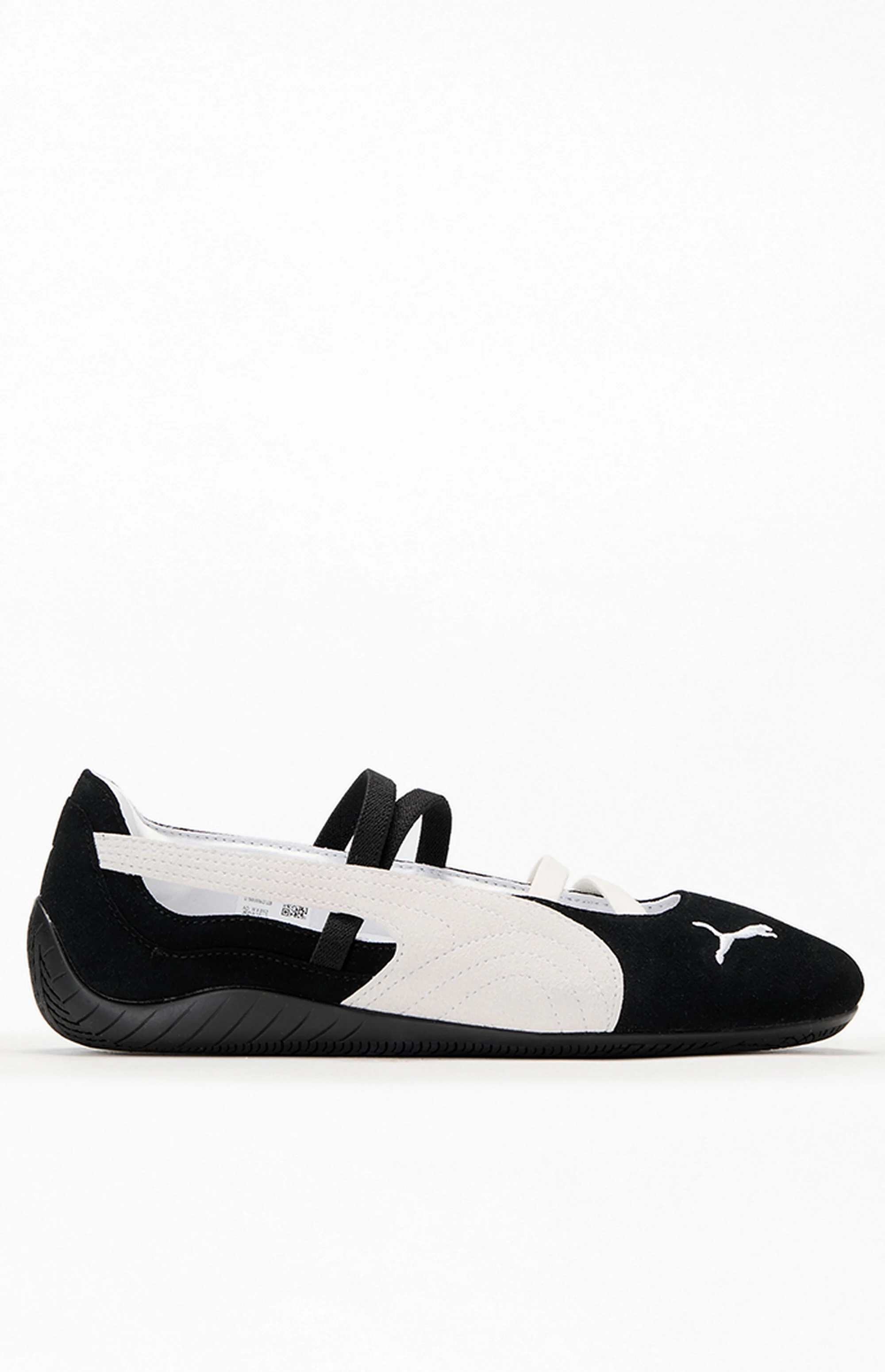 Puma Women's Black & White Speedcat Ballet Sneakers