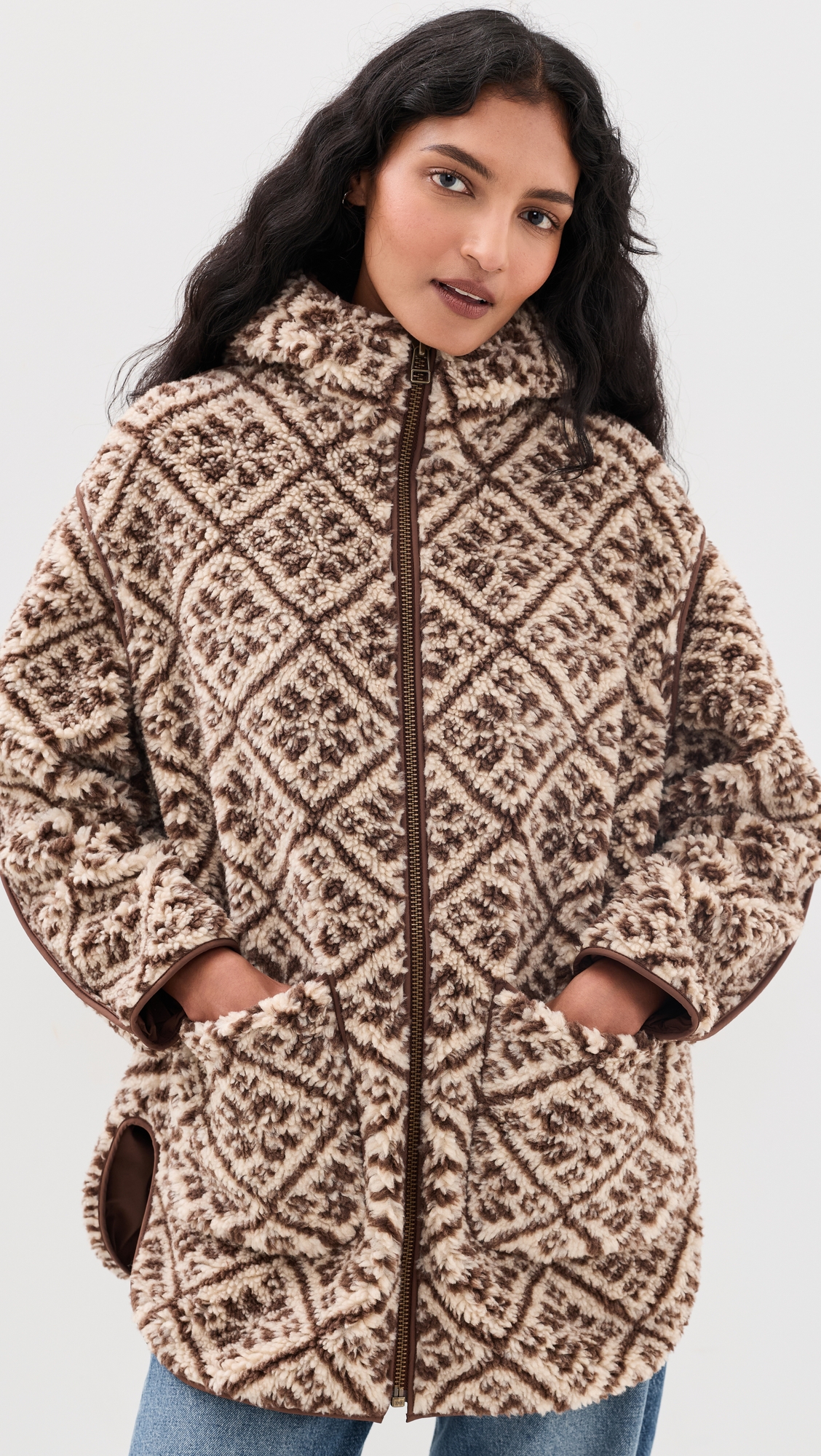 Marea Hooded Sherpa Jacket