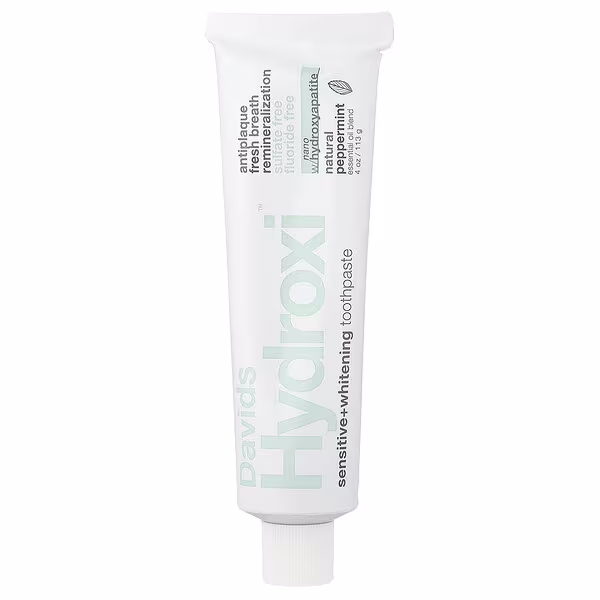Davids, Hydroxi™, Sensitive + Whitening Toothpaste, Natural Peppermint , 4 oz (113 g)