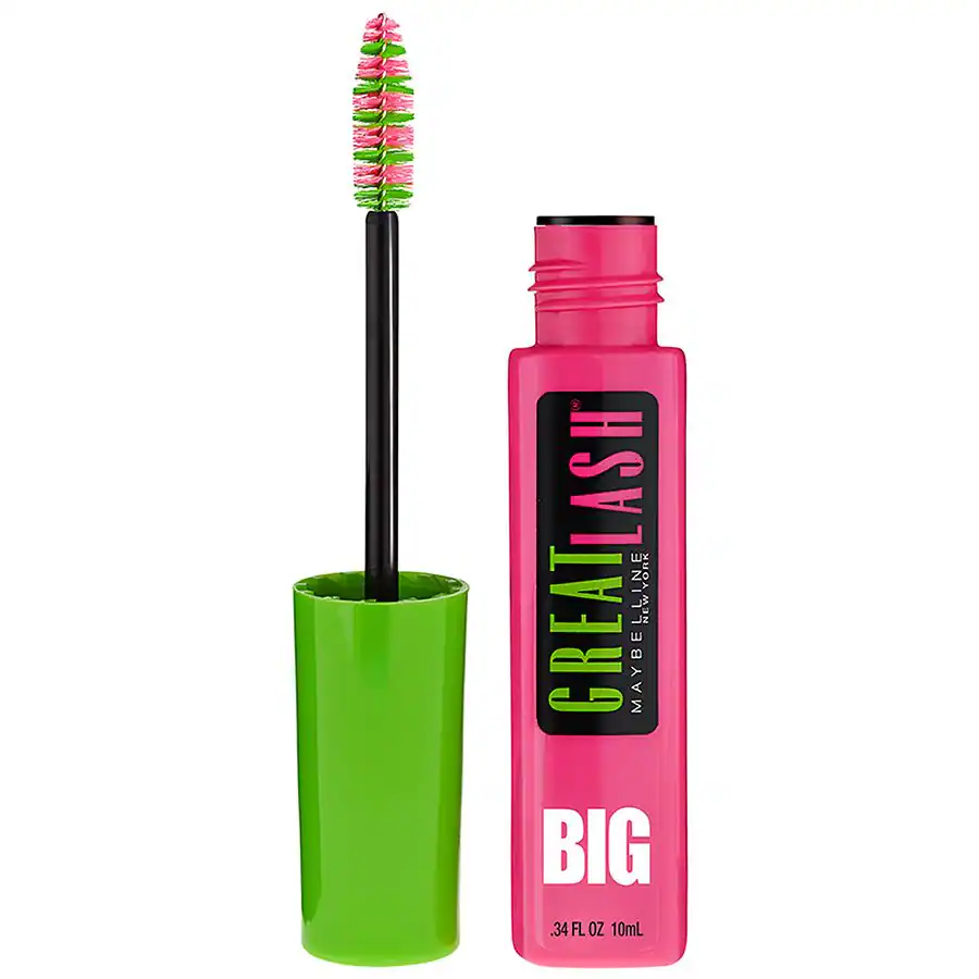 Maybelline Great Lash Washable Mascara, Blackest Black