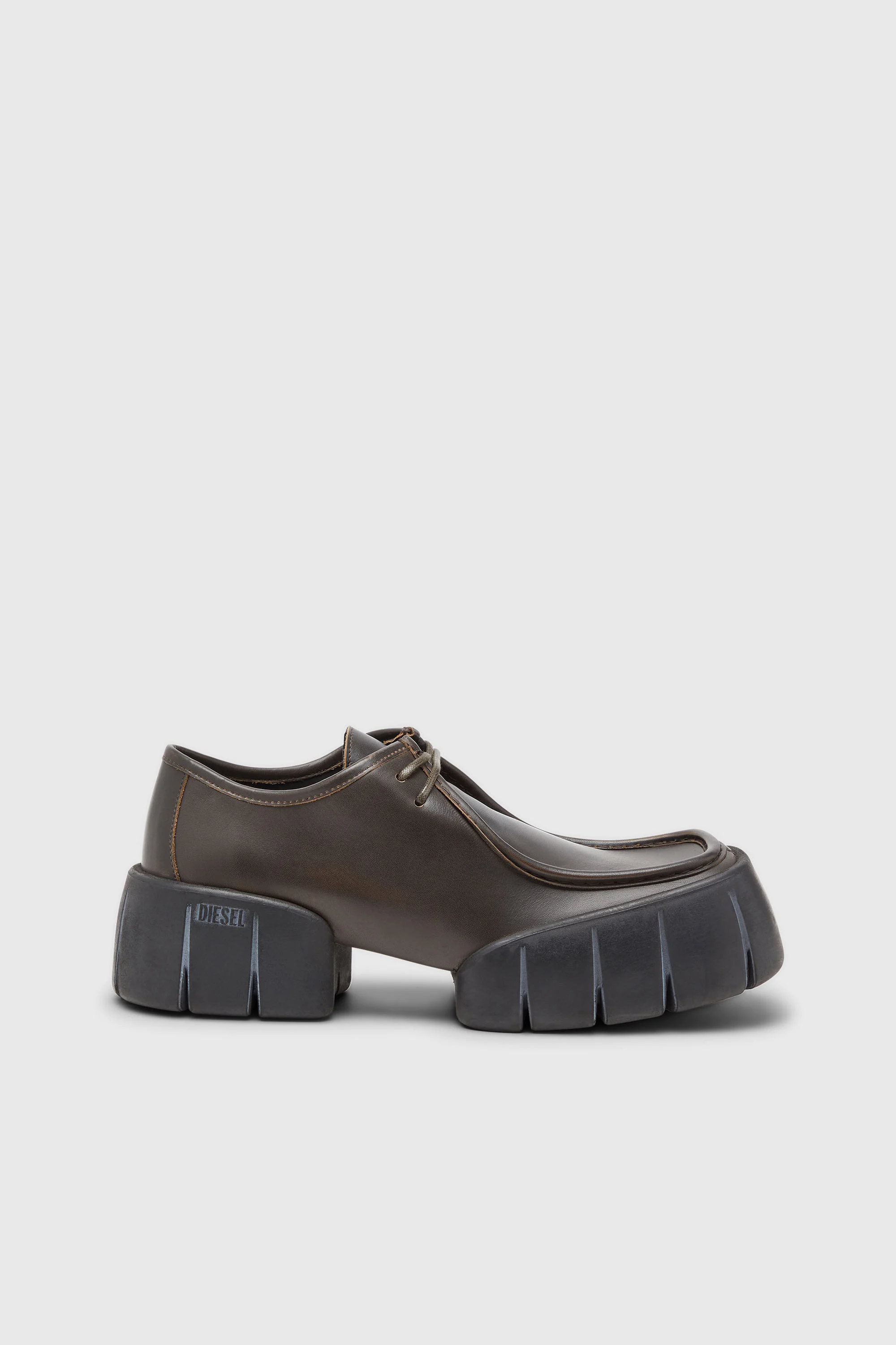D-Tex-Moccasin-style shoes in brushed leather