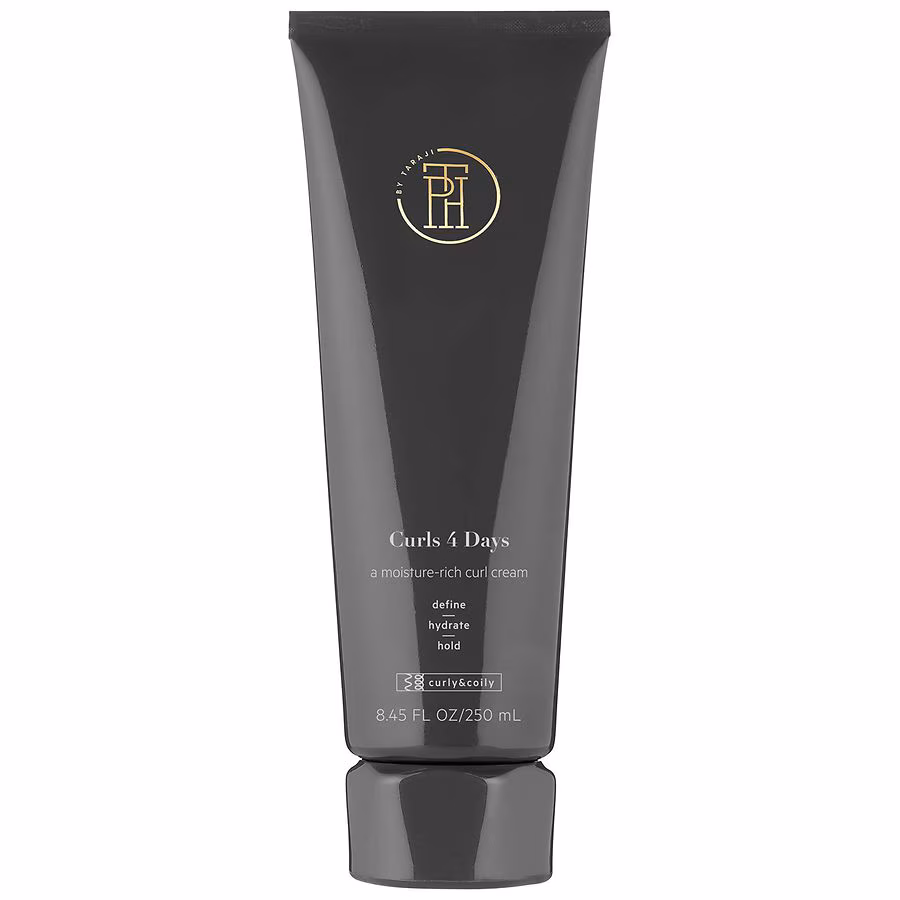 TPH By Taraji Curls 4 Days Curl Defining Cream with Shea Butter for Volume & Shine, 8.45 fl oz