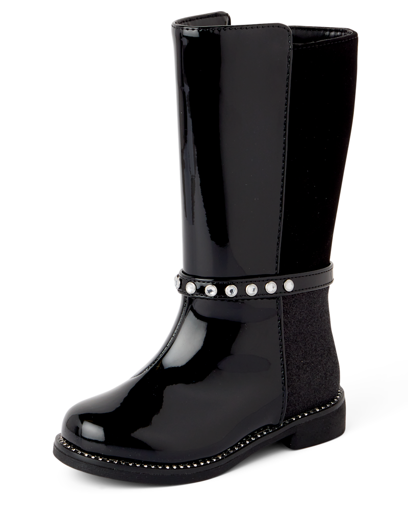 Toddler Girls Rhinestone Tall Boots