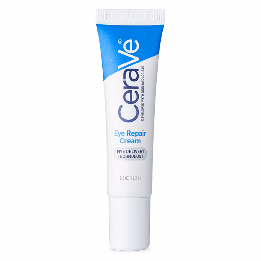 CeraVe Under Eye Repair Cream for Dark Circles and Puffiness, Fragrance-Free, 0.5 fl oz