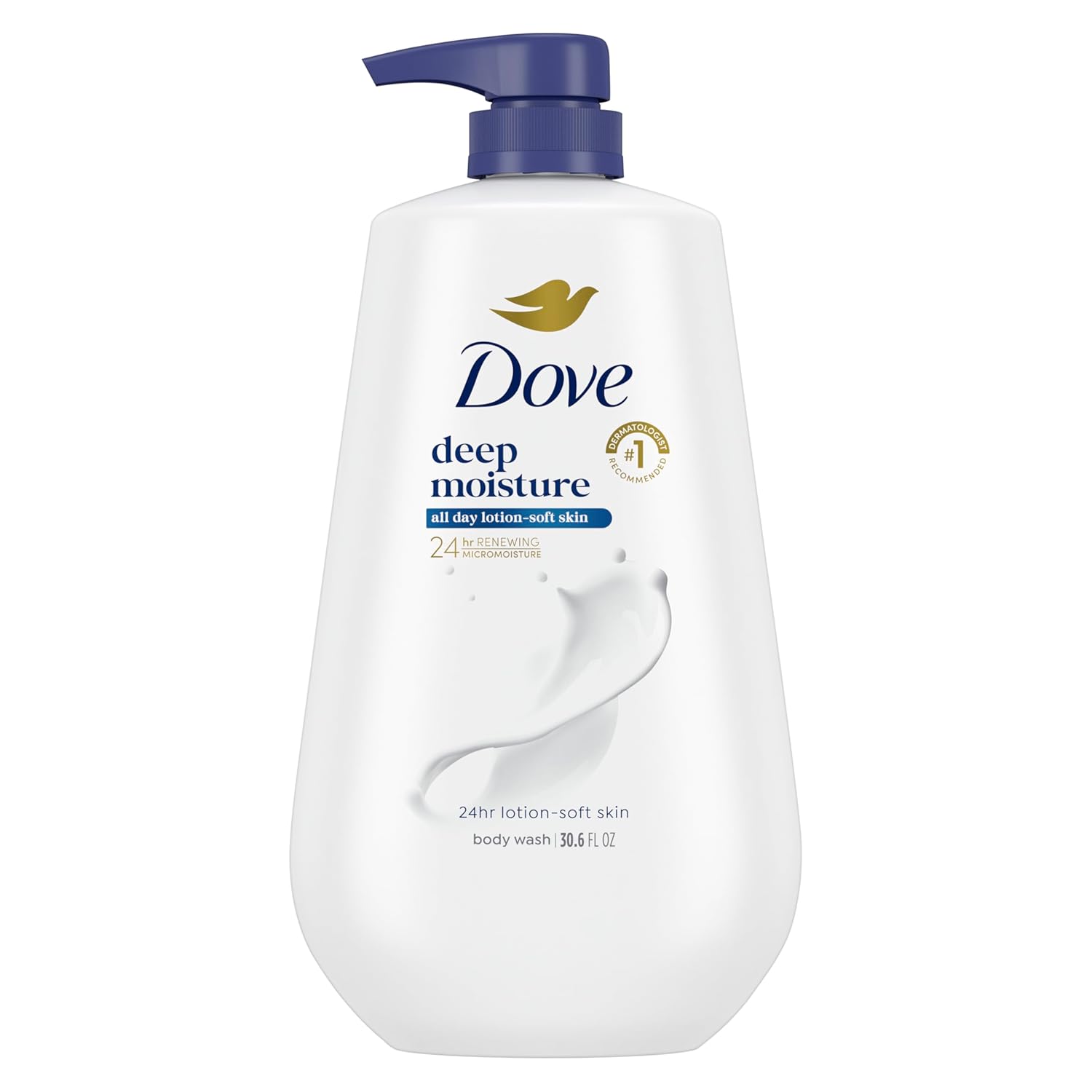 Dove Deep Moisture Body Wash, 30.6 oz Pump, Sulfate Free