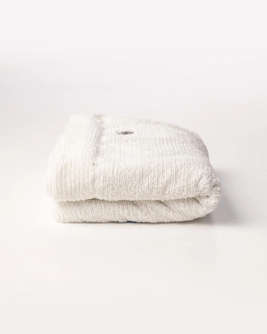 Ivory Weave Throw Blanket