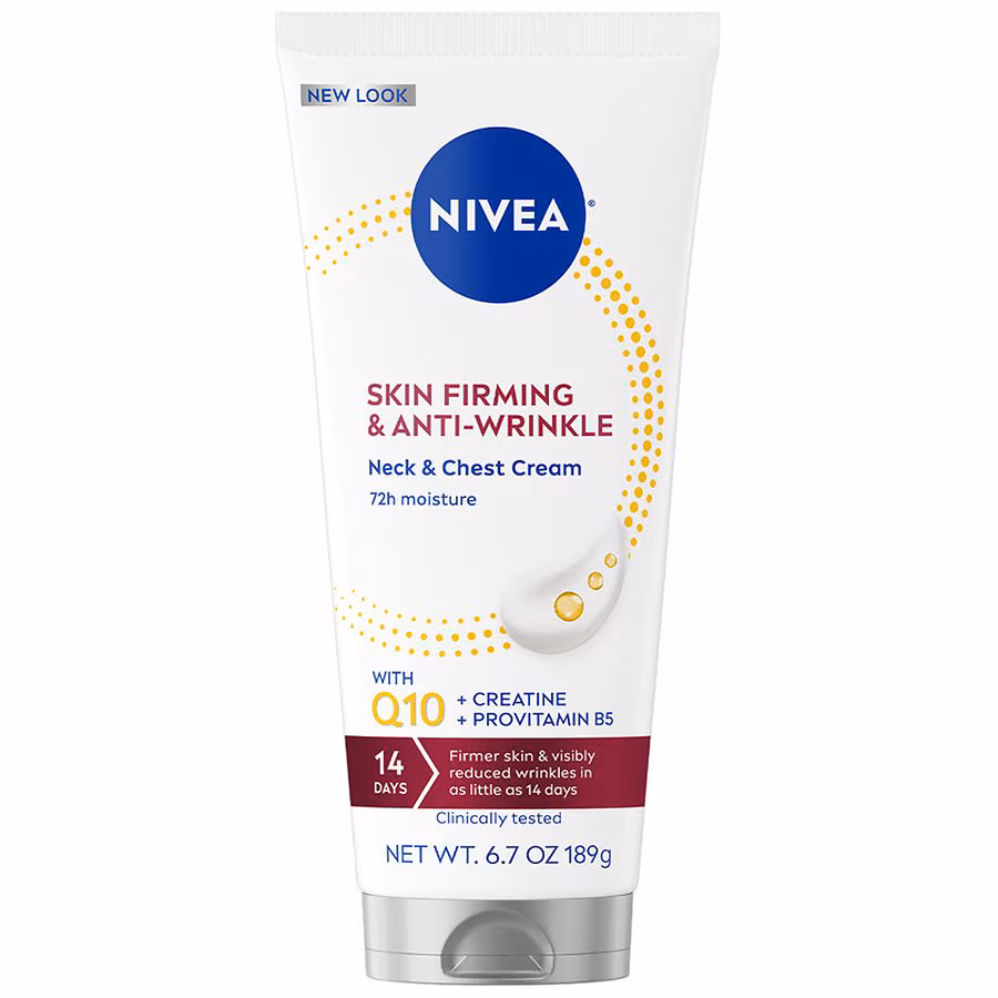 Nivea Q10 Skin Firming & Anti-Wrinkle Neck & Chest Cream, 6.7 oz
