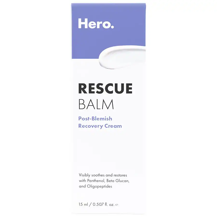 Hero Cosmetics Rescue Balm Post-Blemish Recovery Cream, 0.51 fl oz