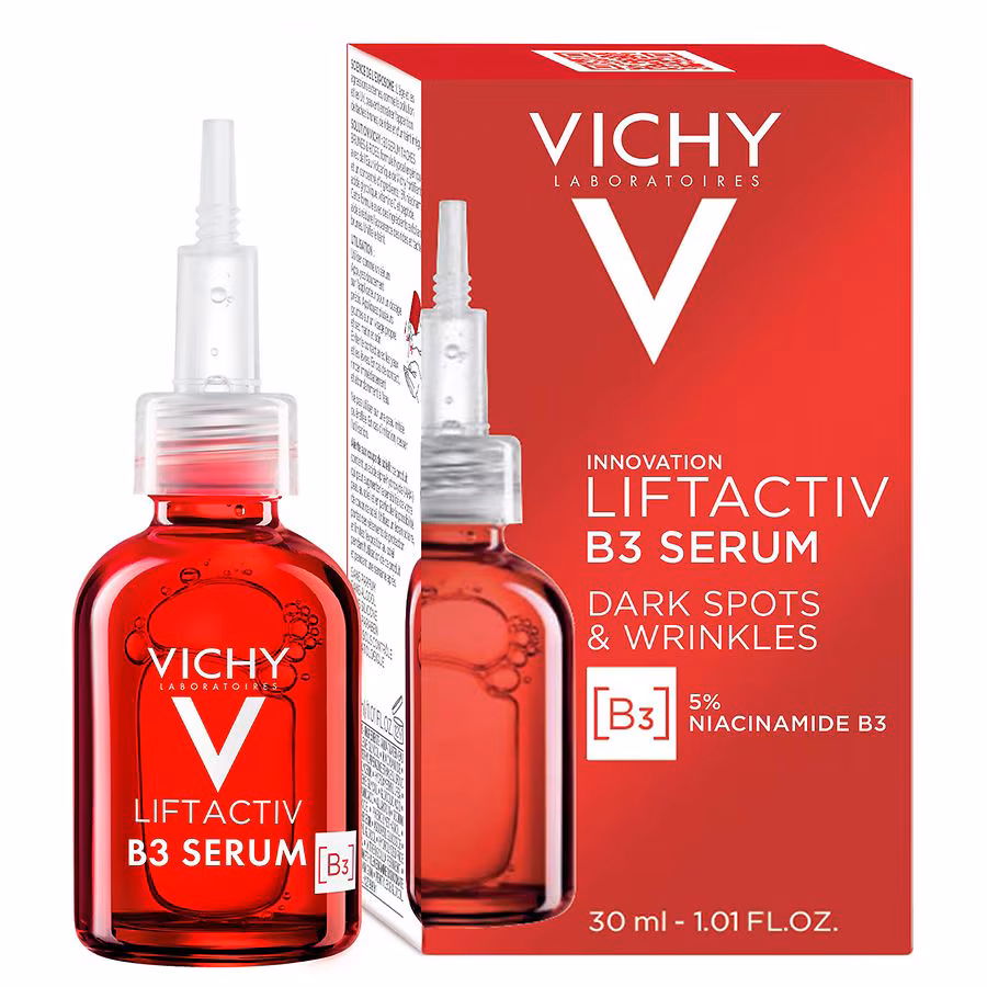 Vichy LiftActiv B3 Serum for Dark Spots & Wrinkles Fragrance-Free, 1.01 Fl Oz