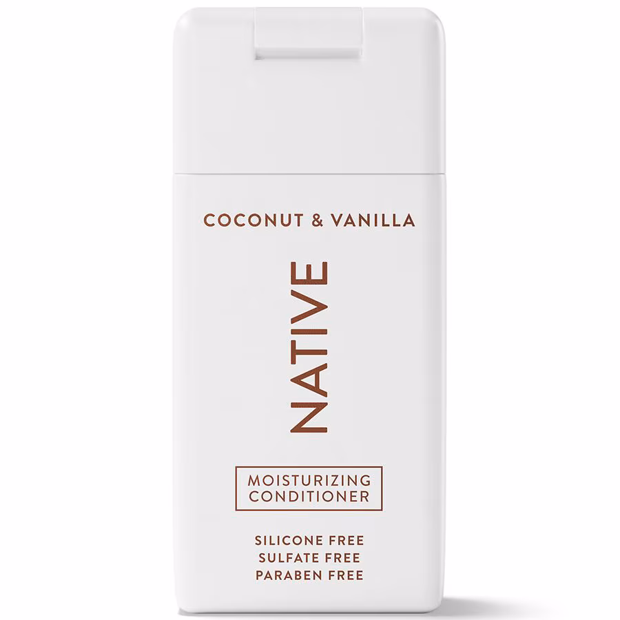 Native Moisturizing Sulfate-Free Conditioner for Women and Men Travel Size, Coconut & Vanilla, 3.0 fl oz