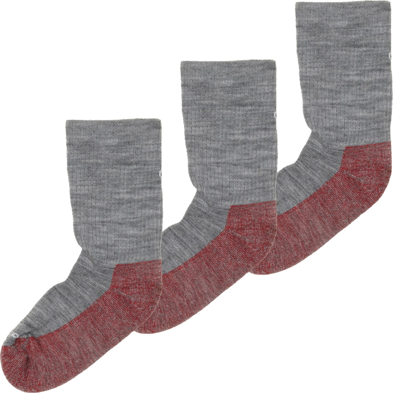 SmartWool Boys and Girls Light Cushion Hiking Socks - 3-Pack, Merino Wool, Crew