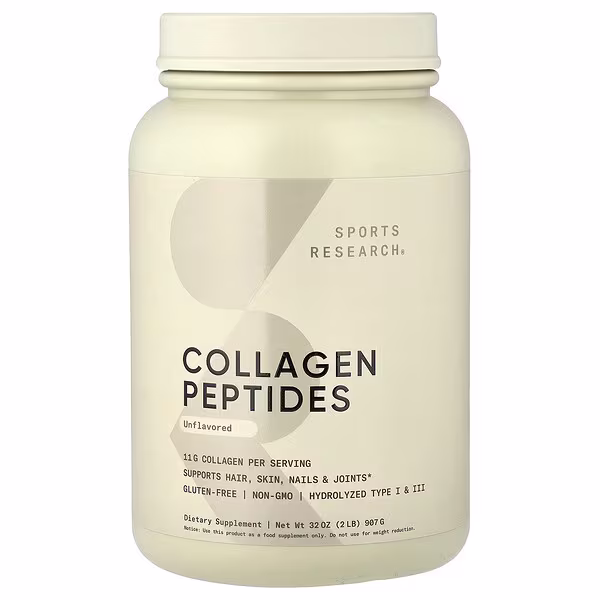 Sports Research, Collagen Peptides, Unflavored, 32 oz (907 g)