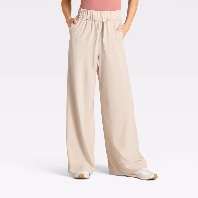 Women's Active Light High-Rise Pocketed Wide Leg Pants - All In Motion™
