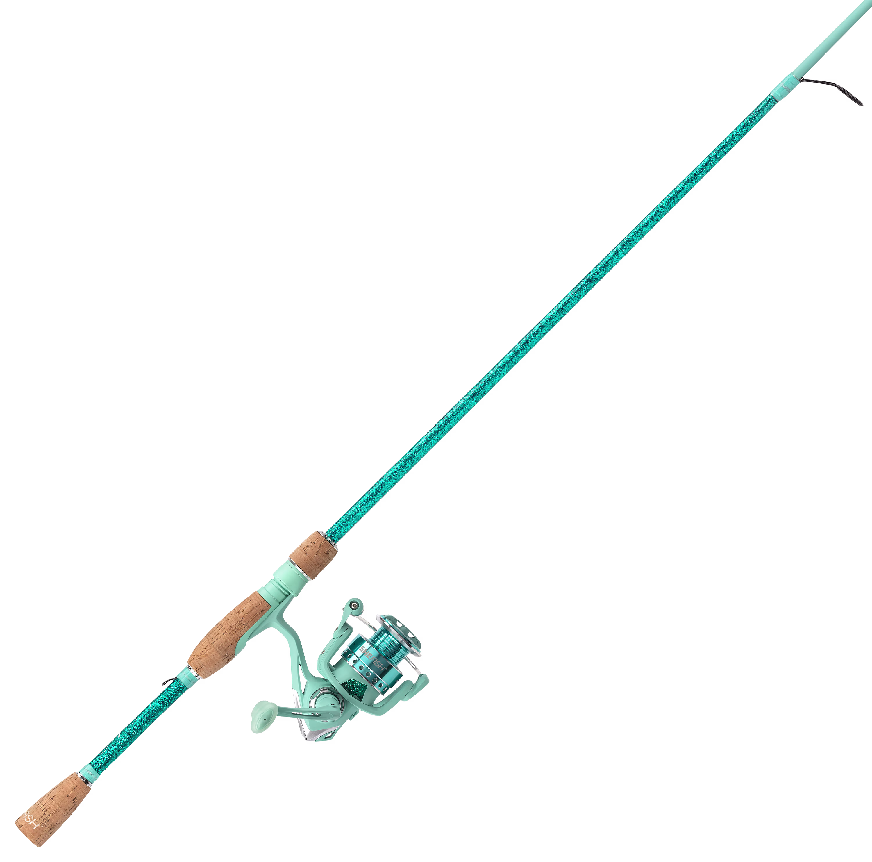 SheFish Sparkle Elite Spinning Combo - Teal