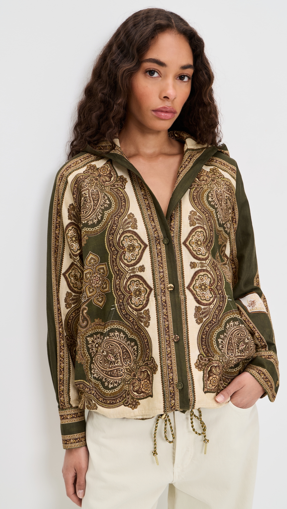 Zimmermann Mahon Hooded Shirt