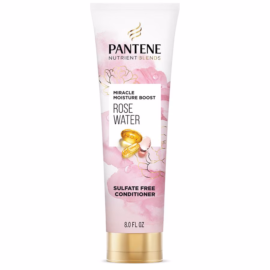 Pantene Miracle Moisture Boost Rose Water Sulfate Free Conditioner Fresh, Botanical, 8.0 fl oz
