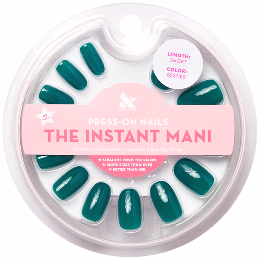 Olive & June The Instant Mani Press-On Nails Besties, Round Short, 1.0 set