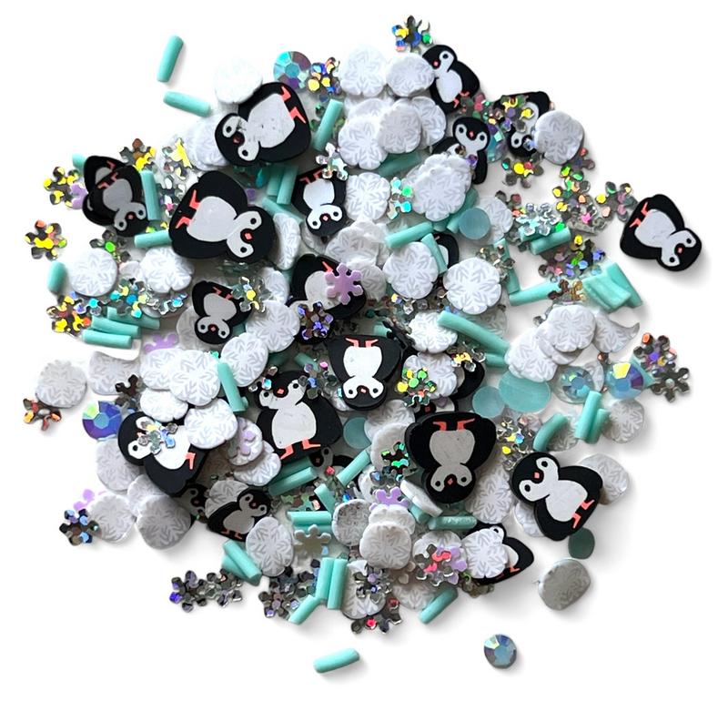 Frosty Flippers - Buttons Galore Sprinkletz Embellishments 12g