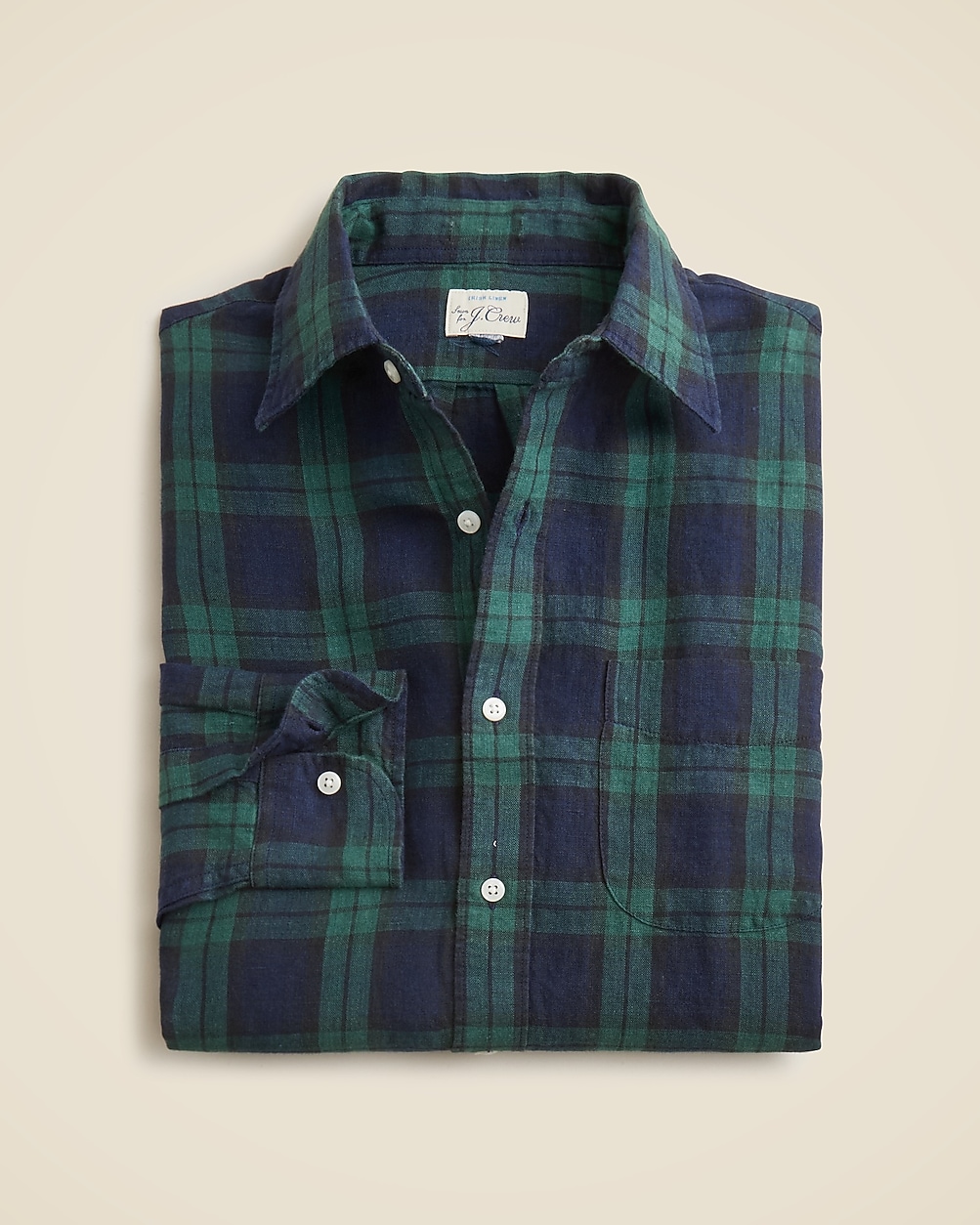 Baird McNutt Irish Linen Point-collar Shirt