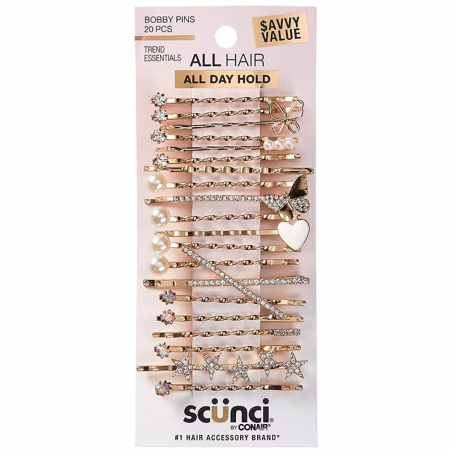 Scunci Mixed Bobby Pins, 20.0 ea