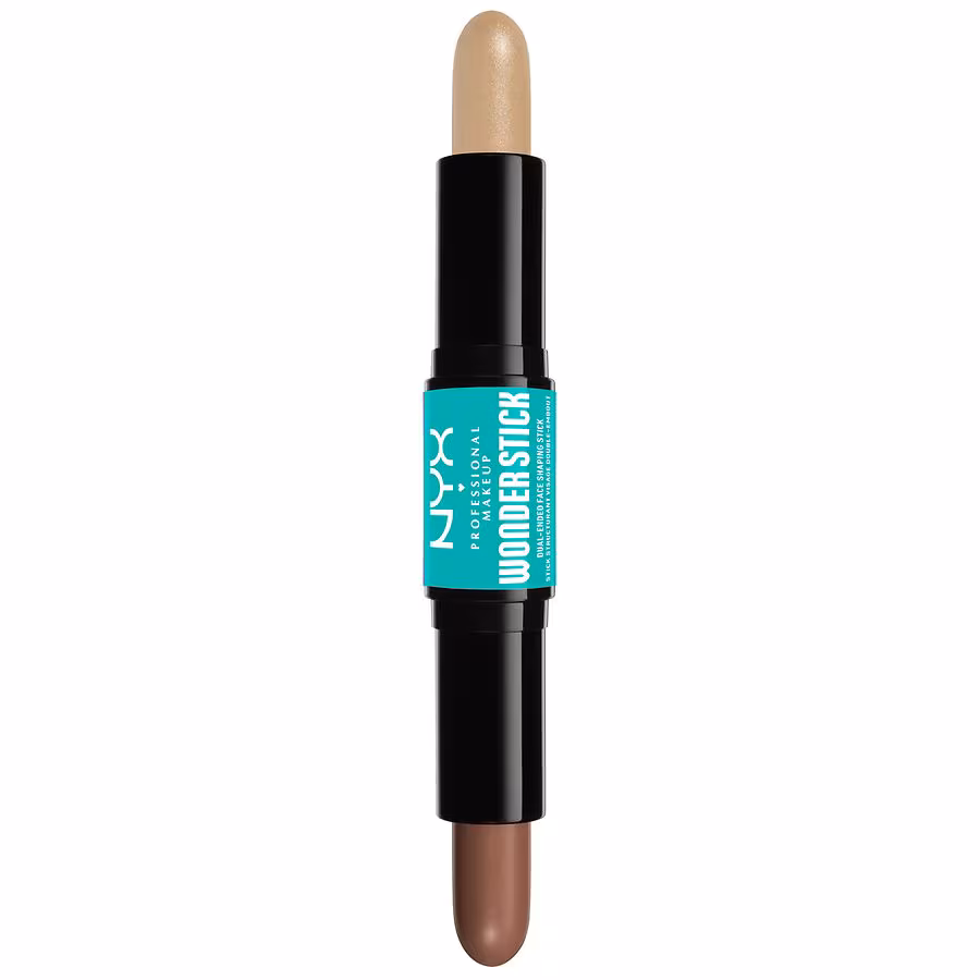 NYX Professional Makeup Wonder Stick Cream Highlight & Contour Stick, Deep, 0.14 oz, 2 pack
