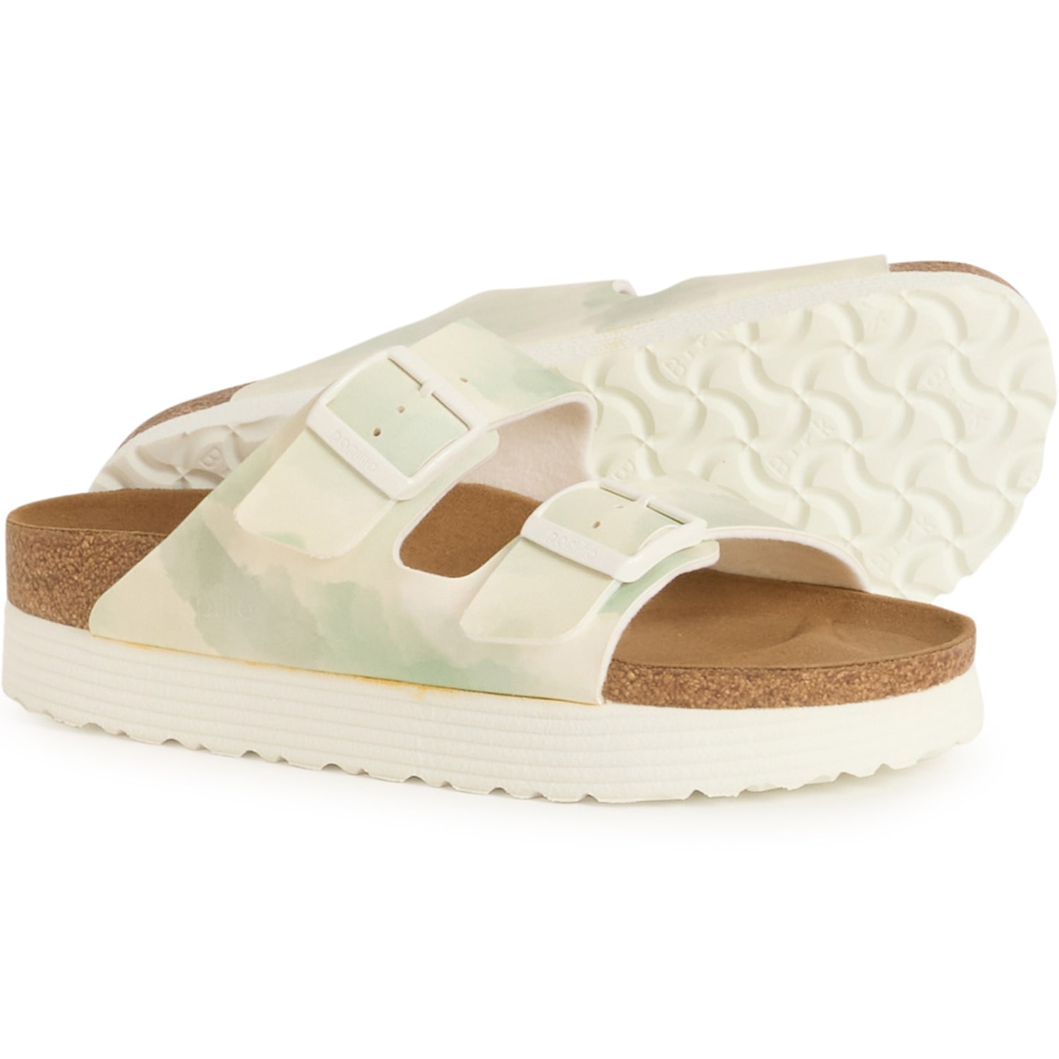 Papillio by Birkenstock Made in Portugal Arizona Grooved Platform Sandals - Birk-Flor®, Narrow Width (For Women)