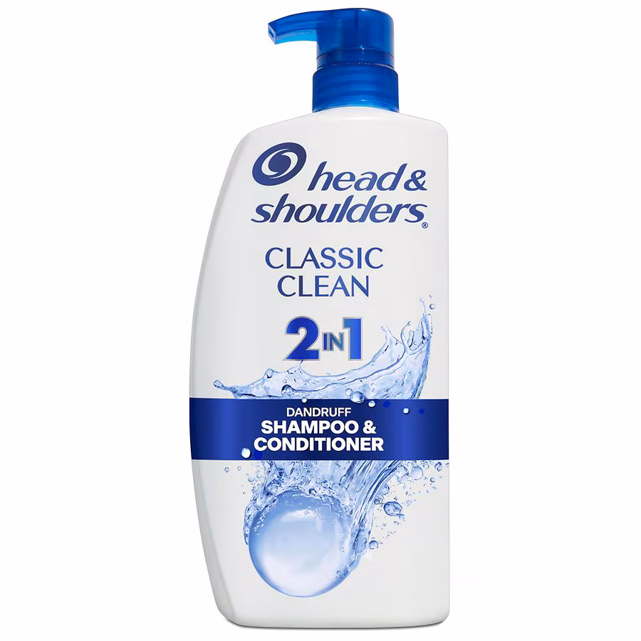 Head & Shoulders 2 in 1 Dandruff Shampoo and Conditioner, Anti-Dandruff Treatment Classic Clean