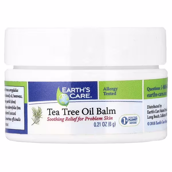 Earth's Care, Tea Tree Oil Balm, 0.21 oz (6 g)