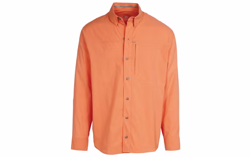 World Wide Sportsman 3D Cool Seacrest Long-Sleeve Button-Down Shirt