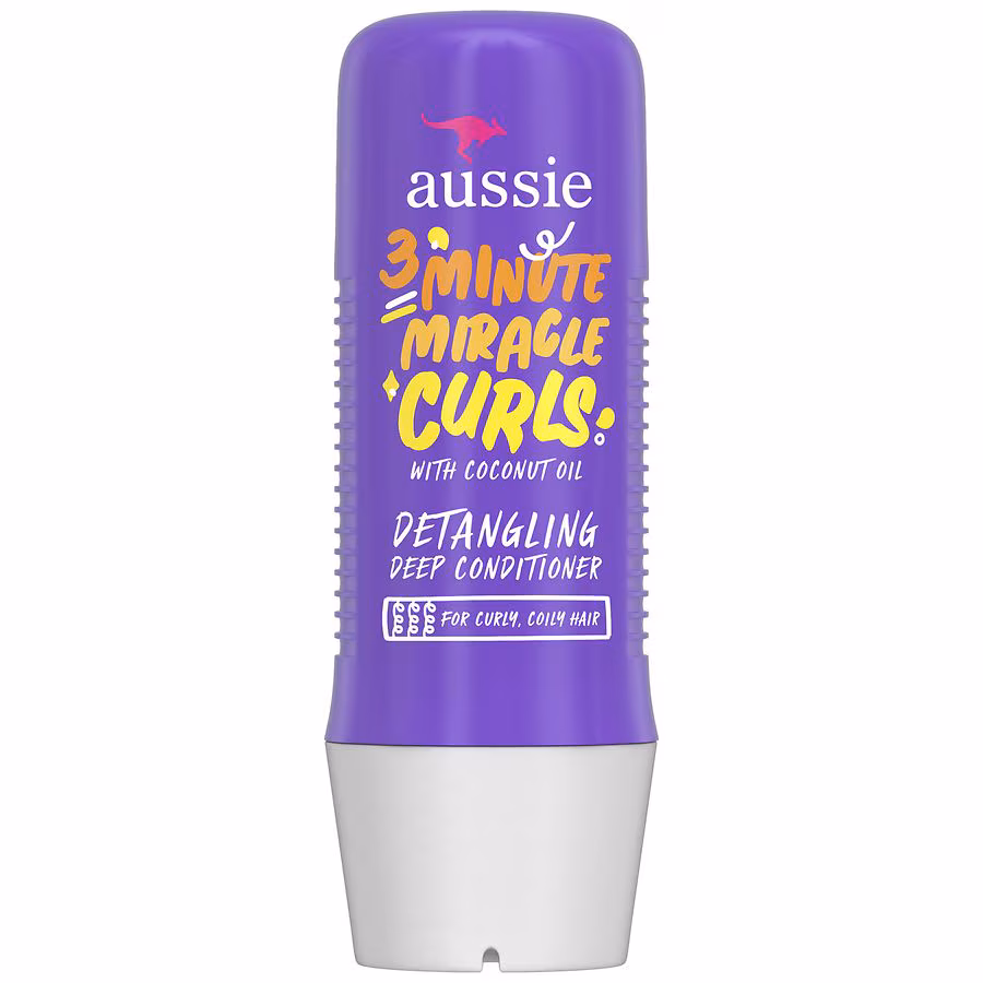 Aussie Detangling Deep Conditioner Treatment with Coconut Oil Light citrus and fresh florals, 8.0 fl oz