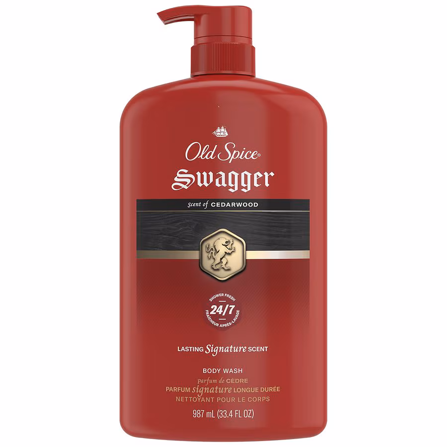 Old Spice Body Wash for Men, 24/7 Shower Fresh, Swagger, 33.4 fl oz