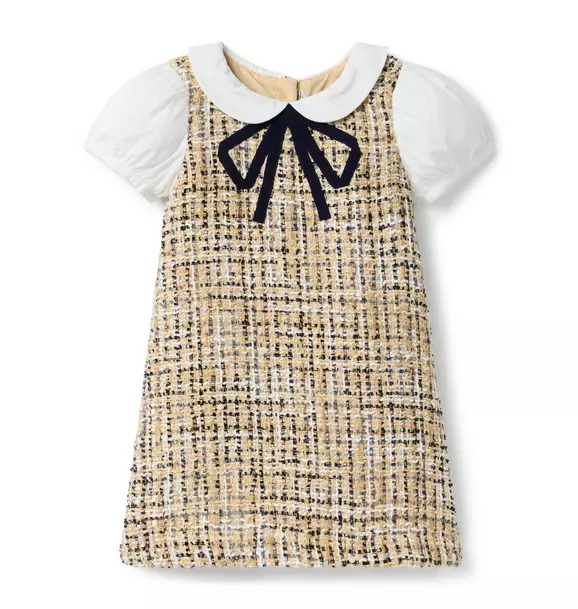The Tweed Puff Sleeve Dress