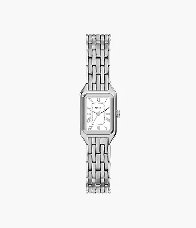 Raquel Mini 18mm Three-Hand Stainless Steel Watch