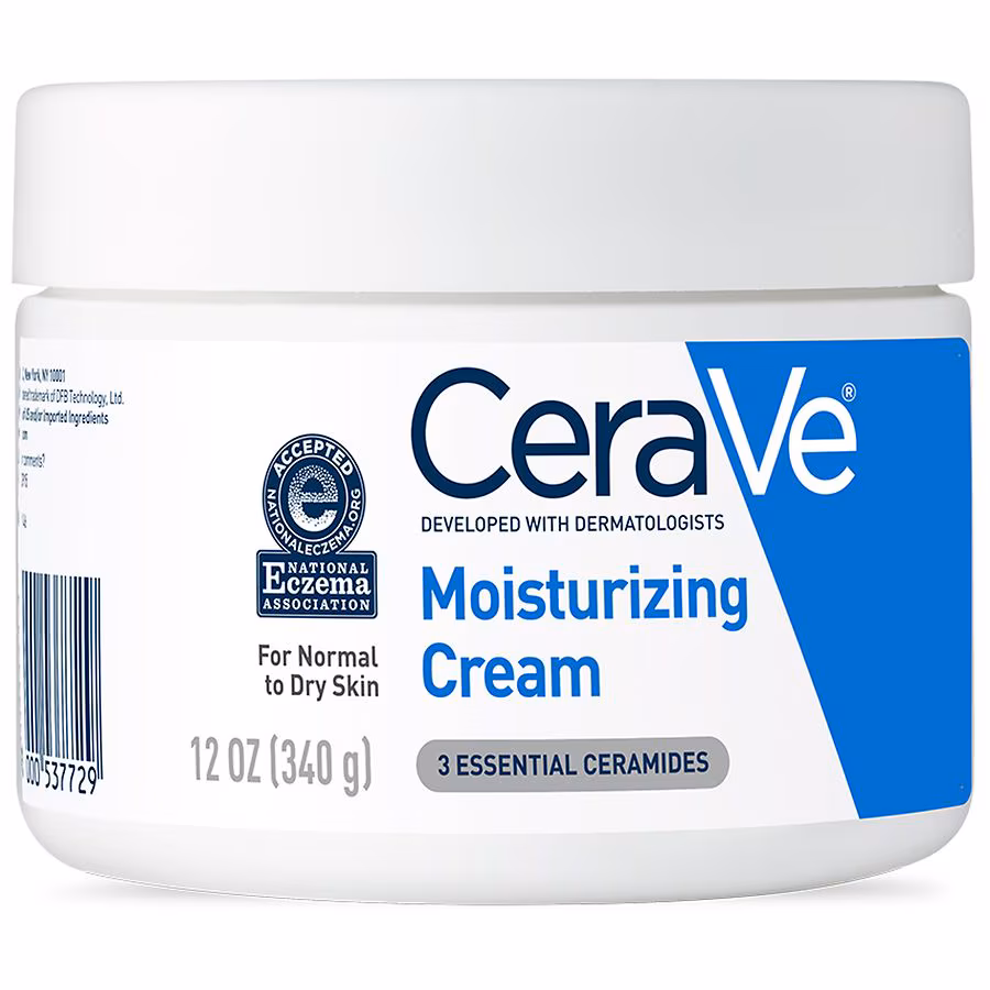 CeraVe Face and Body Moisturizing Cream for Normal to Dry Skin Unscented, 12 oz