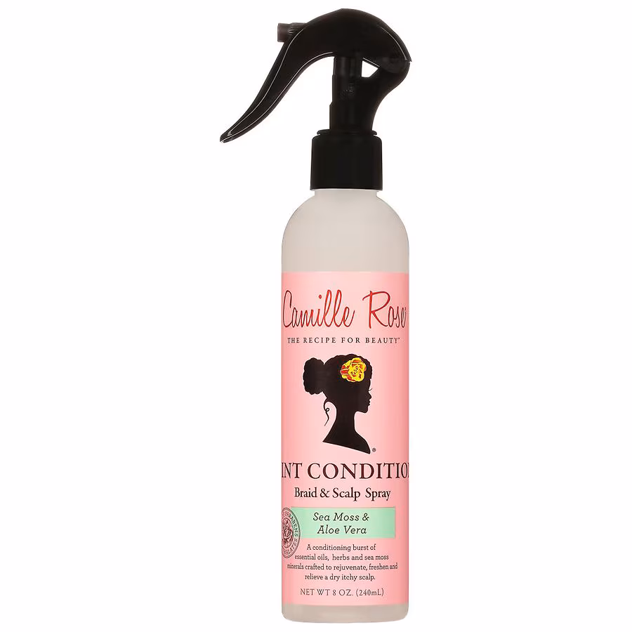 Camille Rose Naturals Mint Conditioning Braid & Scalp Spray Sea Moss & Aloe Vera, 8.0 oz