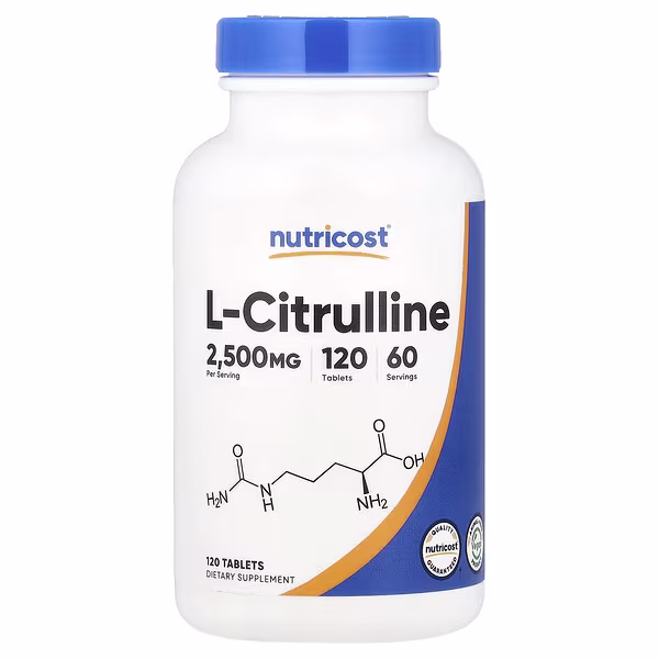 Nutricost, L-Citrulline, 120 Tablets (1,250 mg per Tablet)