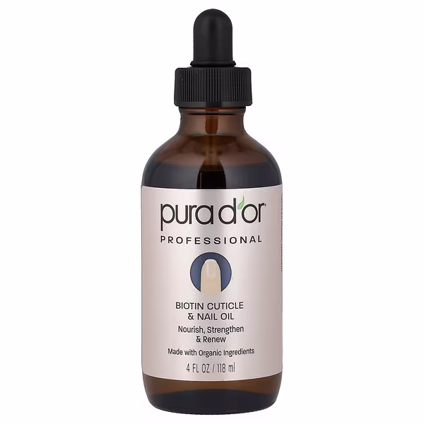 Pura D'or, Professional, Biotin Cuticle & Nail Oil, 4 fl oz (118 ml)