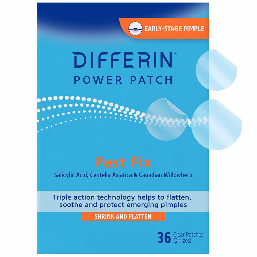 Differin Fast Fix Acne Patches Fragrance Free, 36.0 ea