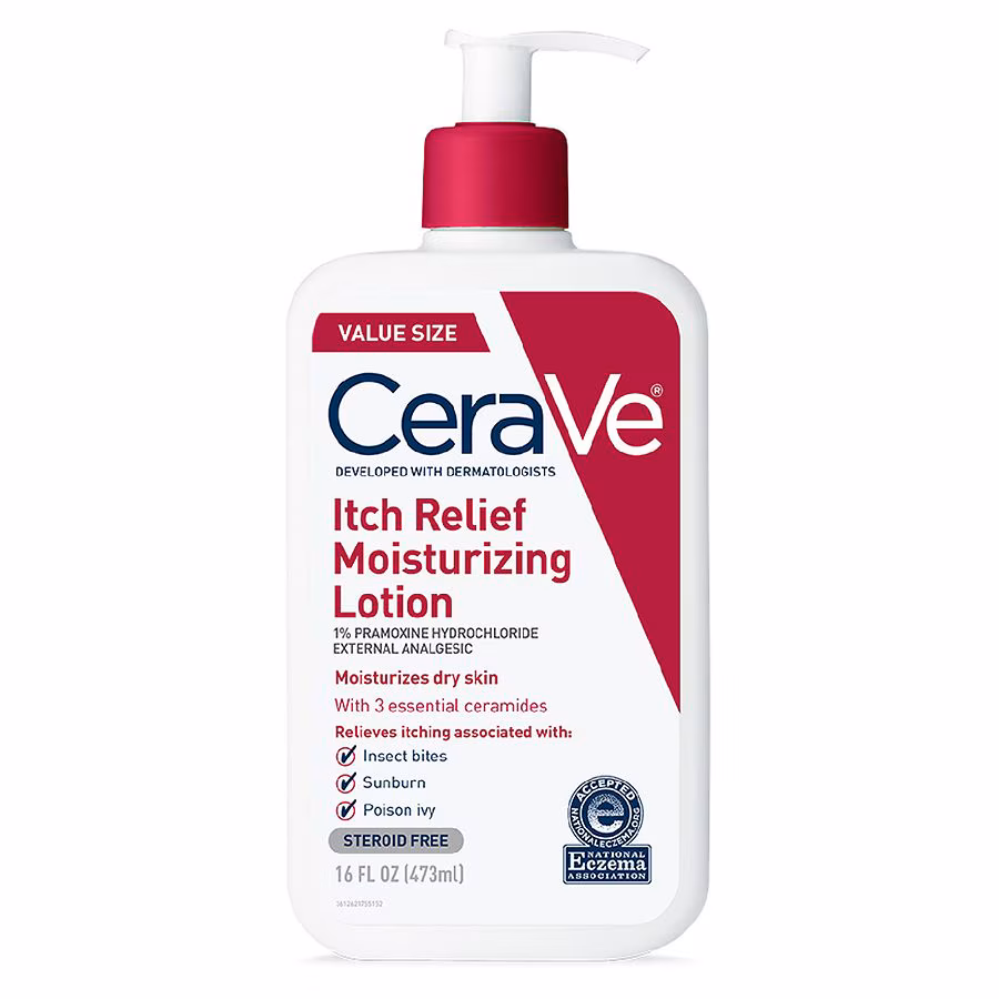 CeraVe Itch Relief Moisturizing Lotion with Pramoxine Hydrochloride for Dry Skin, 16.0 oz