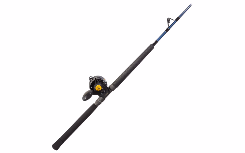 PENN Squall Two-speed Lever Drag/Offshore Angler Ocean Master OMSU Stand-Up Rod and Reel Combo - SQL16VS/OMSU-OC