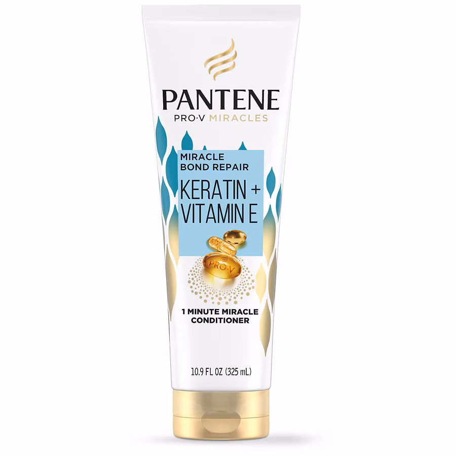 Pantene Pro-V Miracles Bond Repair Keratin + Vitamin E 1 Minute Miracle Conditioner Floral, 10.9 fl oz